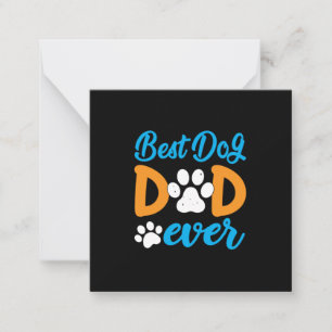 Grandfather Gift   Best Dog Dad Ever Card