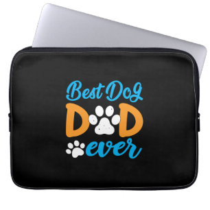 Grandfather Gift Best Dog Dad Ever Laptop Sleeve