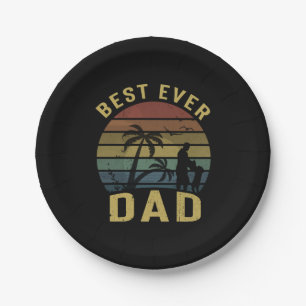 Grandfather Gift Best Ever Dad Paper Plate