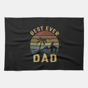 Grandfather Gift   Best Ever Dad Tea Towel
