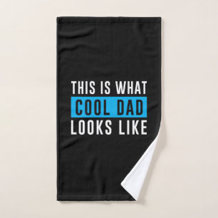 Grandfather Gift Cool Dad Looks Like Hand Towel