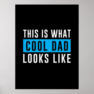 Grandfather Gift   Cool Dad Looks Like Poster