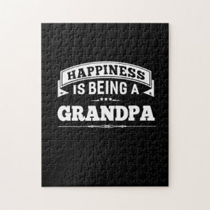 Grandfather Gift   Happiness Is Being A Grandpa Jigsaw Puzzle