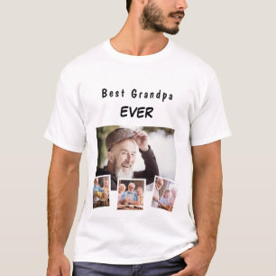 Grandfather grandpa family photo collage T-Shirt