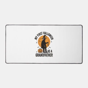Grandfather Halloween Shirt First Spooky Grandpa_1 Desk Mat