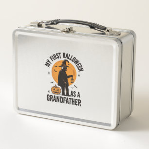Grandfather Halloween Shirt First Spooky Grandpa_1 Metal Lunch Box