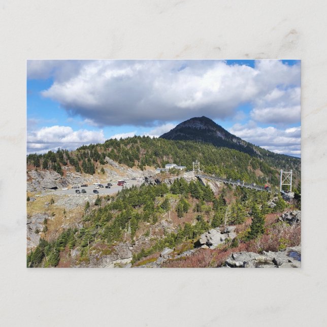 Grandfather Mountain NC Mile High Swinging Bridge Postcard (Front)