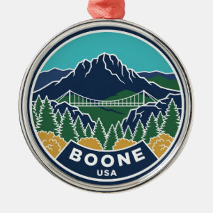 Grandfather Mountain North Carolina Metal Tree Decoration