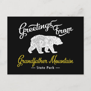 Grandfather Mountain State Park Bear Postcard