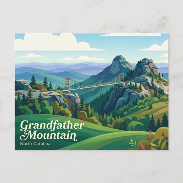 Grandfather Mountain USA Postcard (Front)