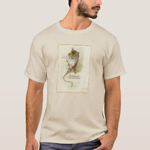 Grandfather Mouse & Newspaper Quote T-Shirt