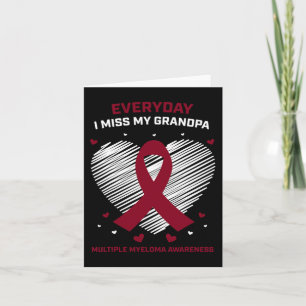 Grandfather Multiple Myeloma Grandpa Blood Cancer  Card