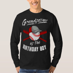 Grandfather Of The Birthday Boy Baseball Bday Part T-Shirt
