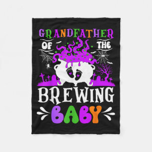 Grandfather Of The Brewing Baby Grandpa To Be Hall Fleece Blanket