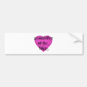 Grandfather of the Bride Bumper Sticker