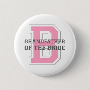 Grandfather of the Bride Cheer 6 Cm Round Badge