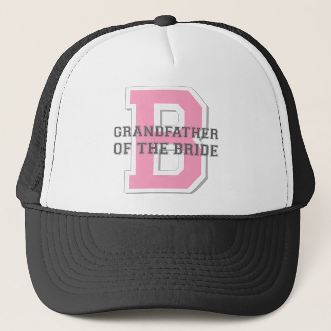Grandfather of the Bride Cheer Trucker Hat (Front)
