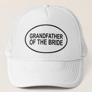 Grandfather of the Bride Wedding Oval Trucker Hat