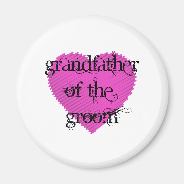 Grandfather of the Groom Magnet (Front)