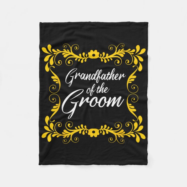 Grandfather Of The Groom Matching Bachelorette Par Fleece Blanket (Front)