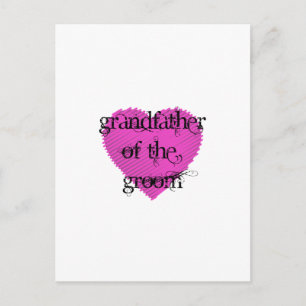 Grandfather of the Groom Postcard