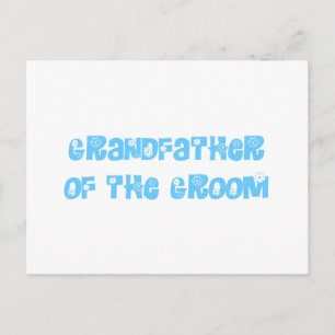 Grandfather of the Groom Postcard