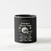 Grandfather or Grandpa Football Sports Monogram