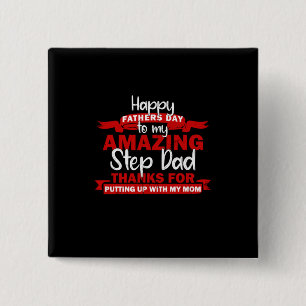 Grandfather Quotes Amazing Step Daddy 15 Cm Square Badge