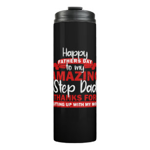 Grandfather Quotes Amazing Step Daddy Thermal Tumbler