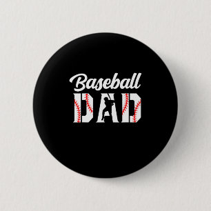 Grandfather Quotes   Baseball Dad 6 Cm Round Badge