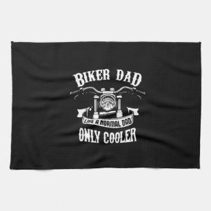 Grandfather Quotes   Best Biker Dad Tea Towel
