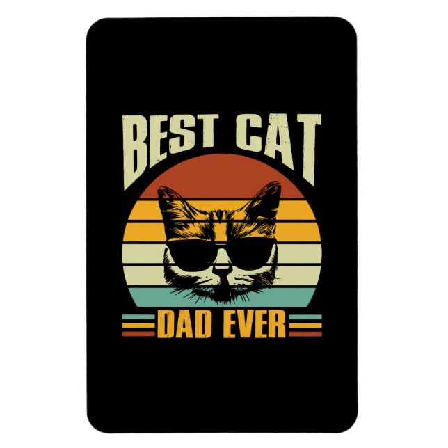 Grandfather Quotes | Best Cat Dad Ever Magnet (Vertical)