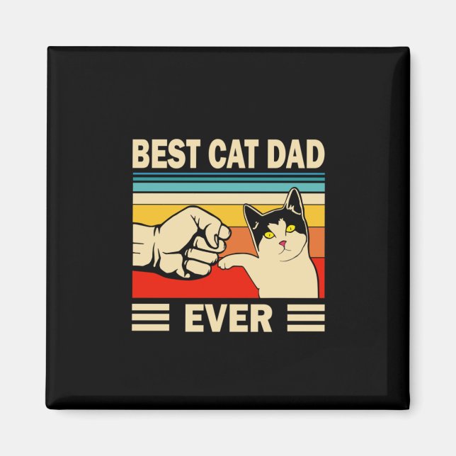 Grandfather Quotes | Best Cat Dad Ever Magnet (Front)