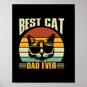 Grandfather Quotes   Best Cat Dad Ever Poster