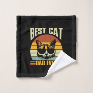 Grandfather Quotes Best Cat Dad Ever Wash Cloth