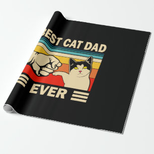 Grandfather Quotes Best Cat Dad Ever Wrapping Paper