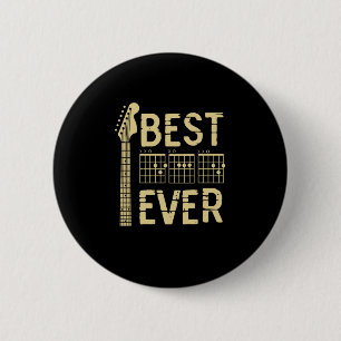Grandfather Quotes   Best Dad Guitar Ever 6 Cm Round Badge