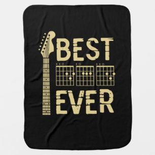 Grandfather Quotes   Best Dad Guitar Ever Baby Blanket