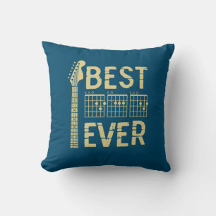Grandfather Quotes Best Dad Guitar Ever Cushion
