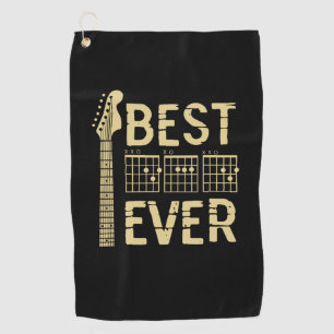 Grandfather Quotes Best Dad Guitar Ever Golf Towel