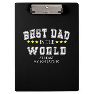 Grandfather Quotes   Best Dad In The World Clipboard