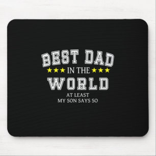 Grandfather Quotes Best Dad In The World Mouse Mat
