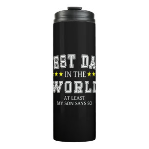 Grandfather Quotes Best Dad In The World Thermal Tumbler