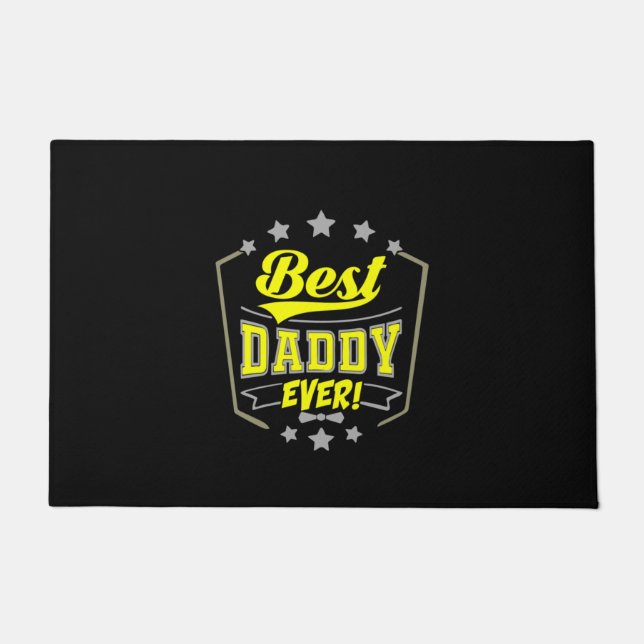 Grandfather Quotes | Best Daddy Ever Doormat (Front)