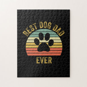 Grandfather Quotes   Best Dog Dad Ever Jigsaw Puzzle