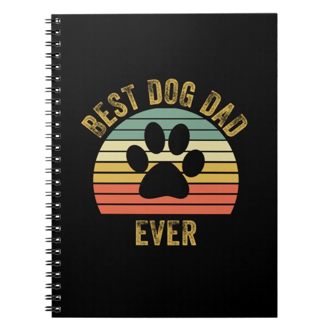 Grandfather Quotes | Best Dog Dad Ever Notebook (Front)