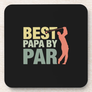 Grandfather Quotes Best Papa By Par Golf Coaster