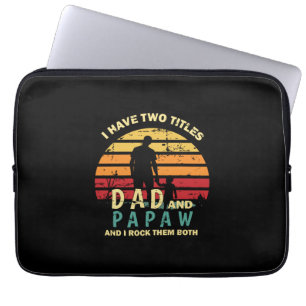 Grandfather Quotes Dad And Papa I Rock Them Laptop Sleeve