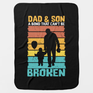 Grandfather Quotes   Dad And Son Baby Blanket