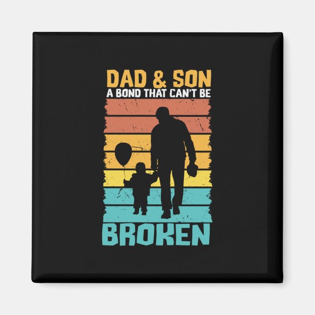 Grandfather Quotes | Dad And Son Magnet (Front)